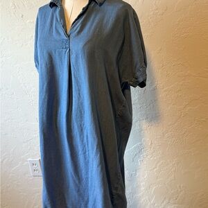 Thread & Supply Denim Blue Casual Shirt